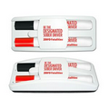 Dry Erase Gear Marker & Eraser Set with Black & Red Dry Erase Markers